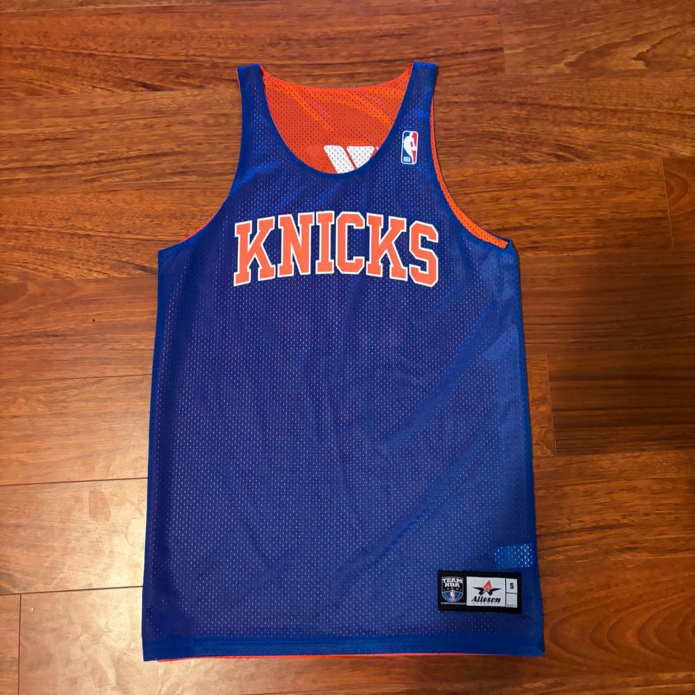 New York Knicks Reversible Basketball NBA Jersey Mens S #10 Alleson YMCA